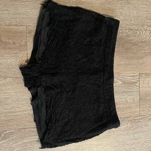 Express Charcoal Lace Shorts